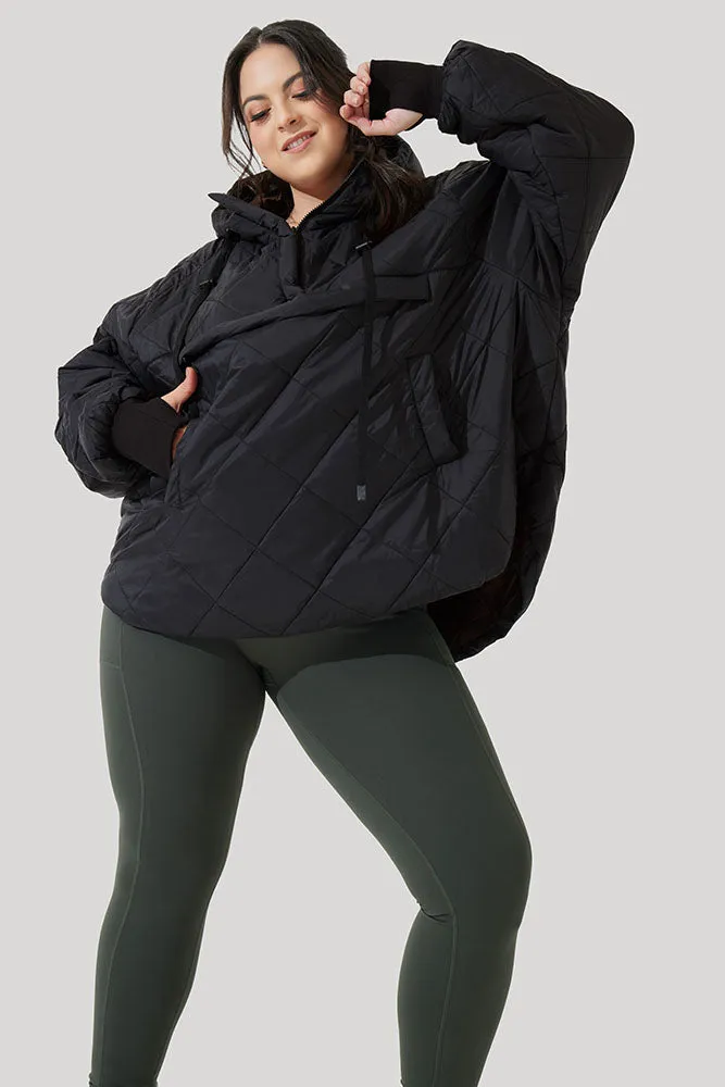 Pillow Packable Puffer Jacket - Black sold by POPFLEX