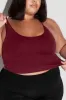 What's the Scoop Seamless Crop Tank - Garnet sold by POPFLEX
