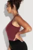 What's the Scoop Seamless Crop Tank - Garnet sold by POPFLEX