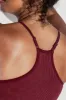 What's the Scoop Seamless Crop Tank - Garnet sold by POPFLEX