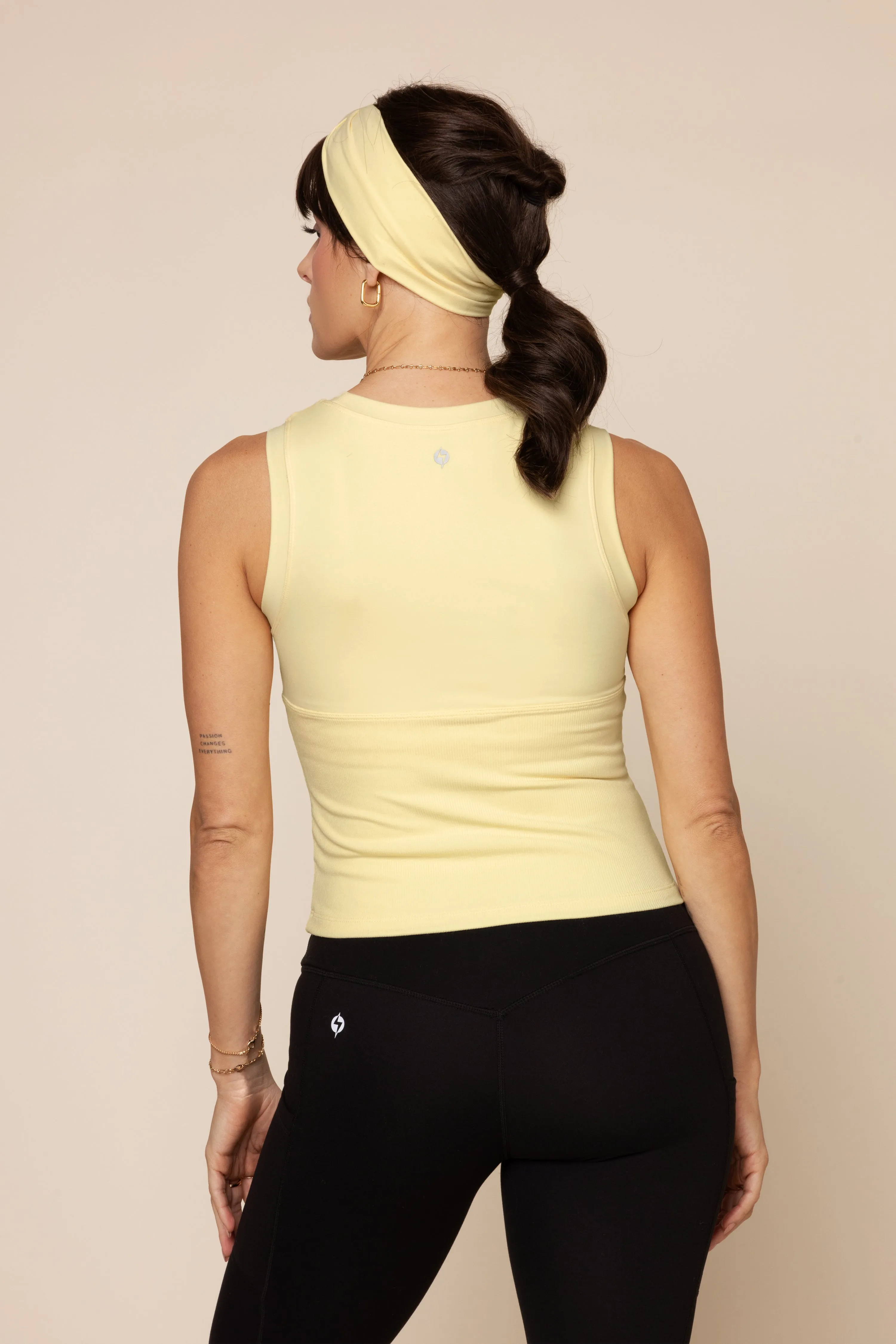 Peekaboo Crew Tank - Buttercream sold by POPFLEX product image thumbnail 2