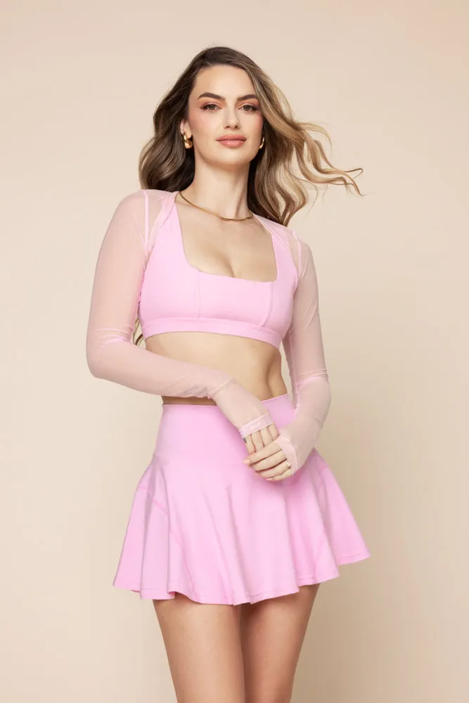 Mesh Corset Shrug - Bubblegum sold by POPFLEX product image thumbnail 3