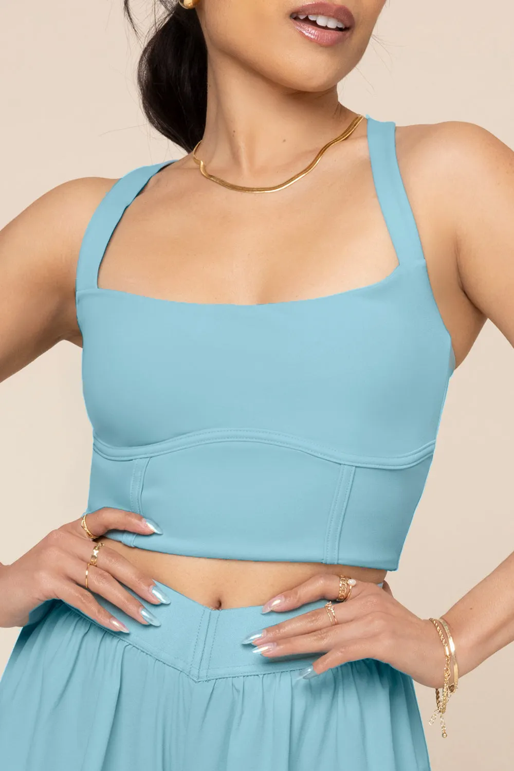 Daphne Corset Crop Top - Oasis sold by POPFLEX product image thumbnail 3