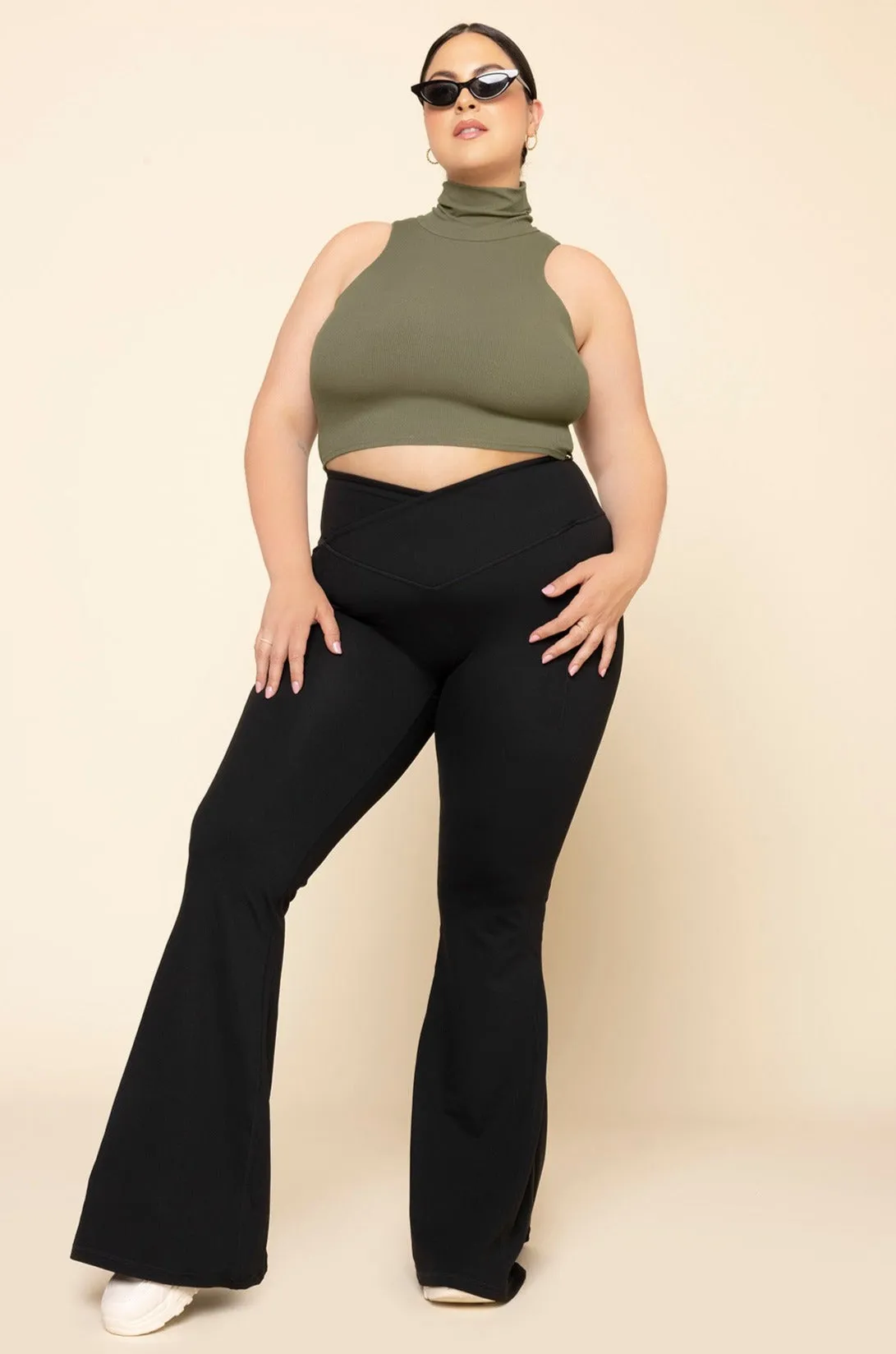 I Feel Cute Crop Top - Burnt Olive sold by POPFLEX product image thumbnail 2