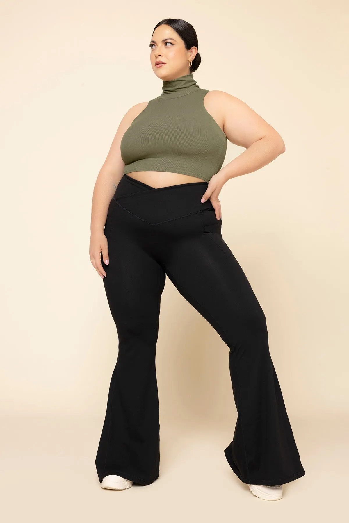 I Feel Cute Crop Top - Burnt Olive sold by POPFLEX product image thumbnail 5
