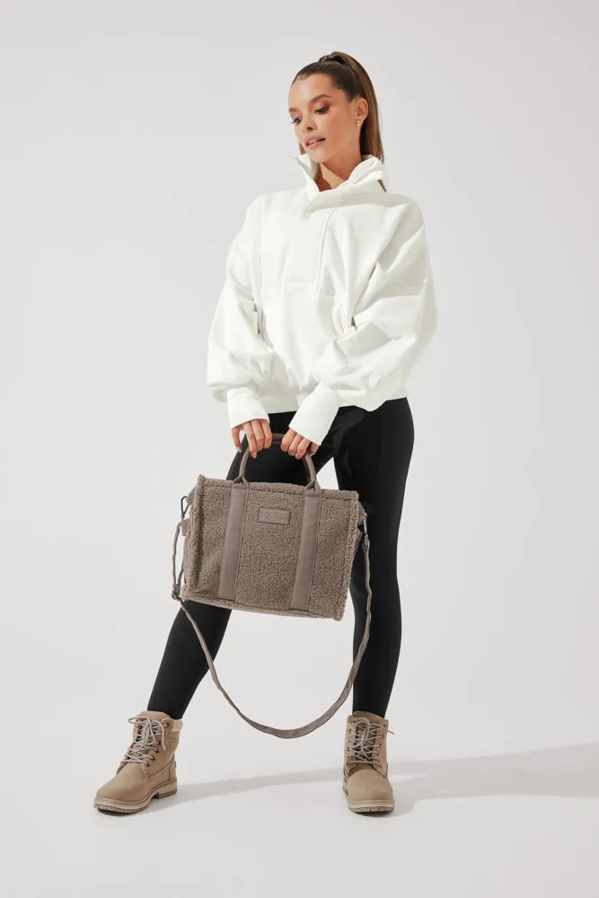 Small Sherpa Sloane Tote - Warm Ash sold by POPFLEX product image thumbnail 3