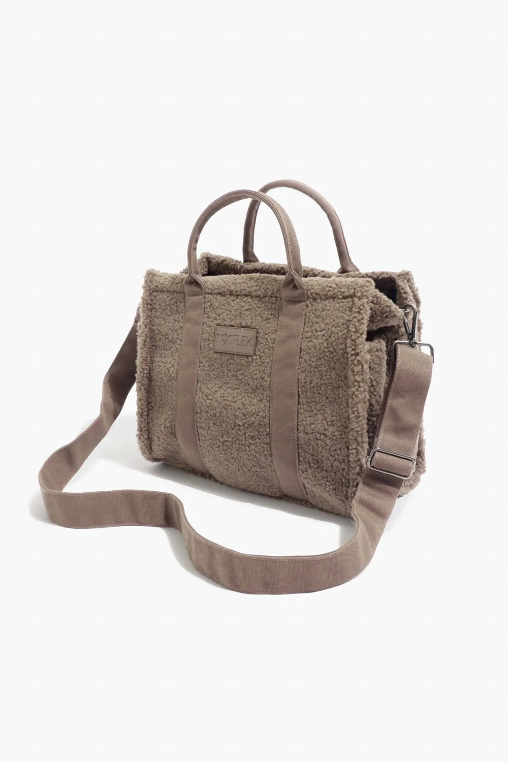 Small Sherpa Sloane Tote - Warm Ash sold by POPFLEX product image thumbnail 5
