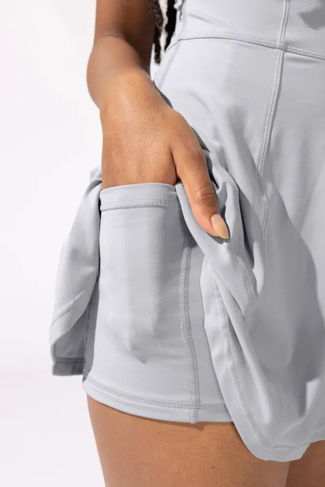 Matchpoint Workout Dress with Zipper - Blue Stone sold by POPFLEX product image thumbnail 3