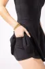 Matchpoint Workout Dress with Zipper - Black sold by POPFLEX