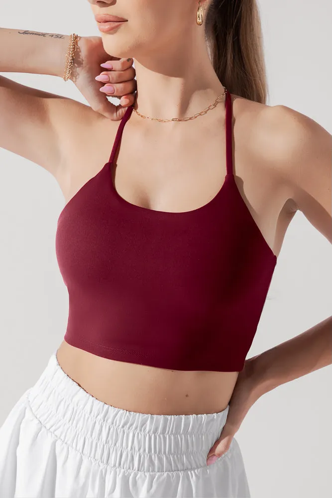 Flexy Crop Top - Crimson sold by POPFLEX product image thumbnail 2
