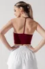 Flexy Crop Top - Crimson sold by POPFLEX