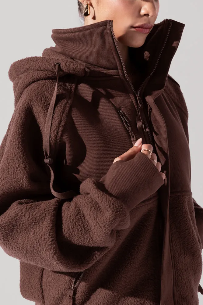 Find Your Inner Fleece Jacket - Chocolate sold by POPFLEX product image thumbnail 2