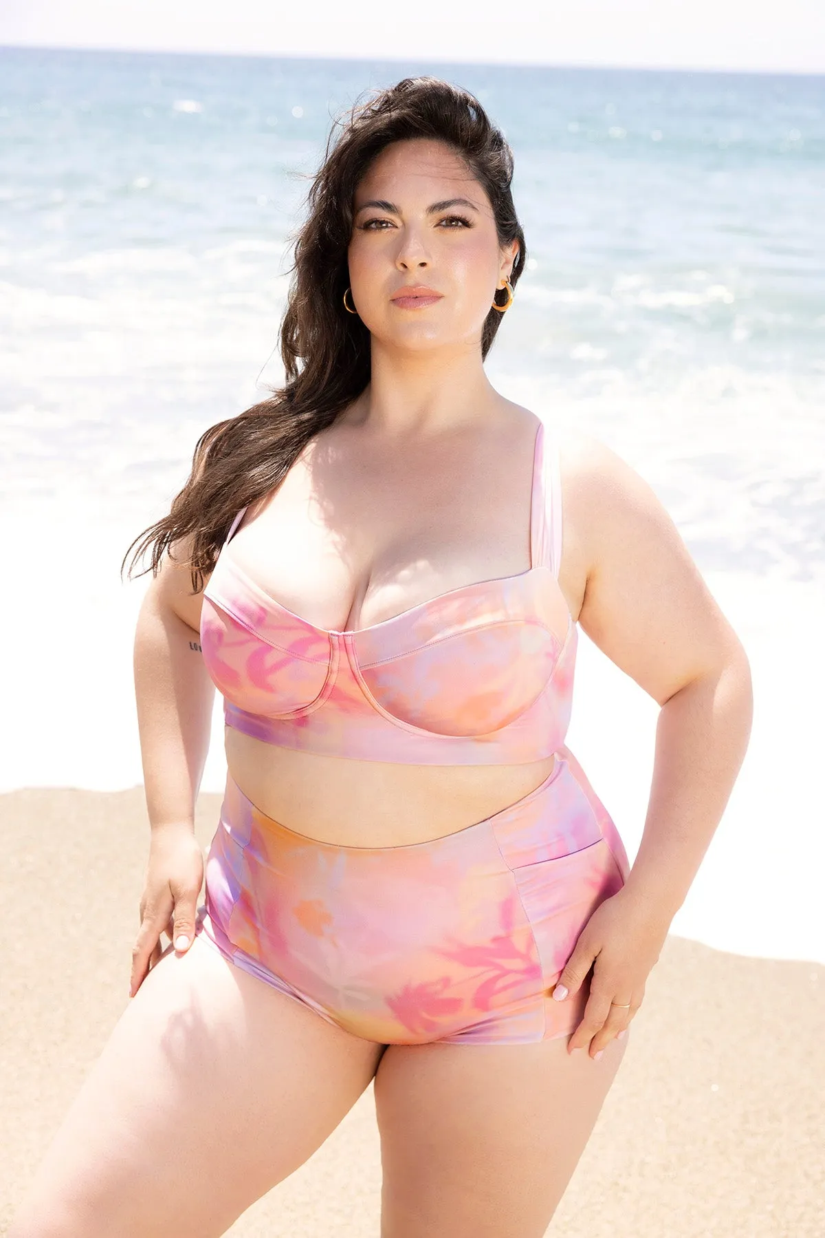 Boardwalk Bombshell Bikini Top - Floral Haze sold by POPFLEX product image thumbnail 4