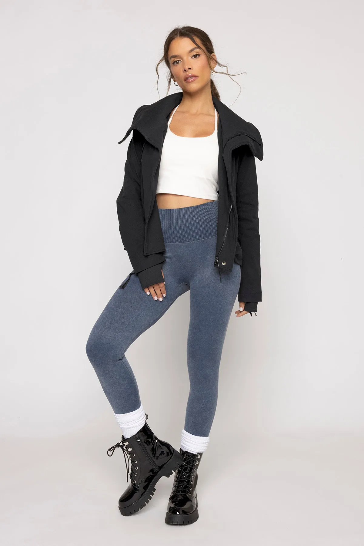 Heart Racer Moto Jacket - Black sold by POPFLEX product image thumbnail 4