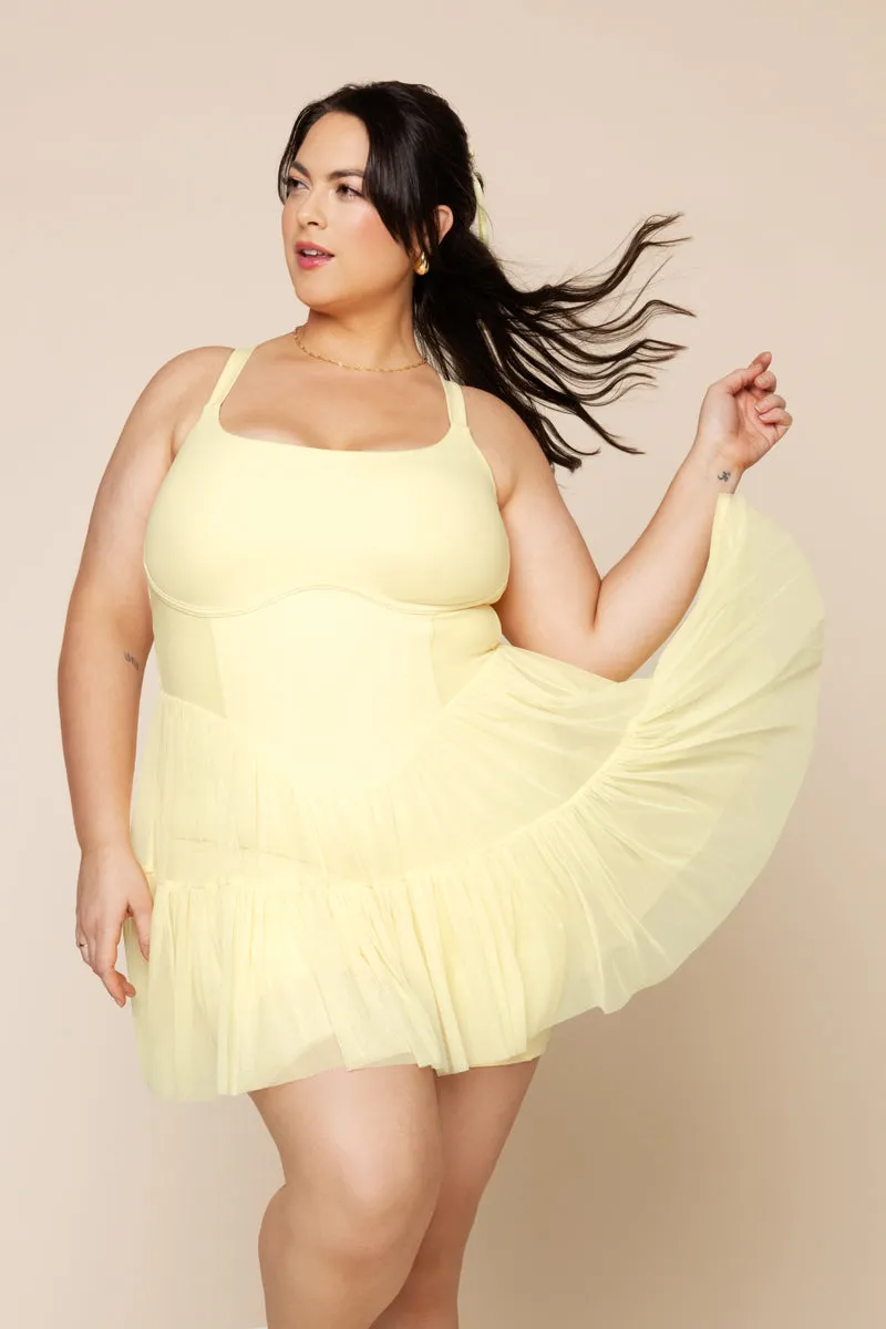 Corset Pirouette Dress - Buttercream sold by POPFLEX