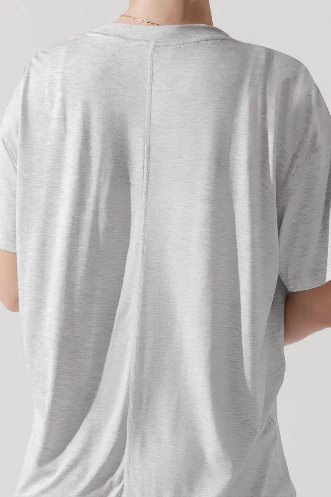 Daring Deep V Tee - Heather Grey sold by POPFLEX product image thumbnail 2