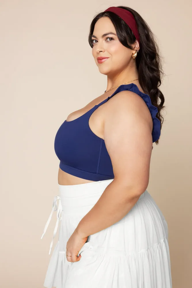 Romance Ruffle Bra - Sapphire sold by POPFLEX product image thumbnail 5