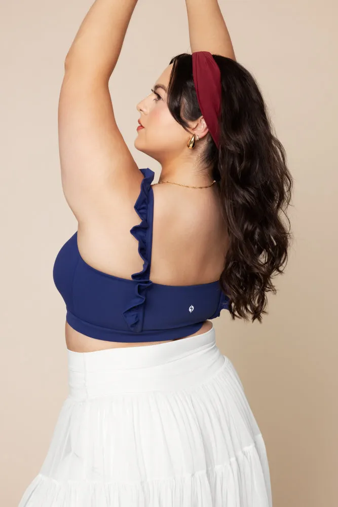 Romance Ruffle Bra - Sapphire sold by POPFLEX product image thumbnail 4