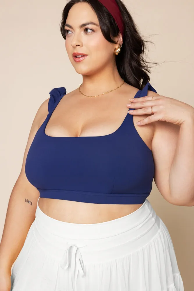 Romance Ruffle Bra - Sapphire sold by POPFLEX