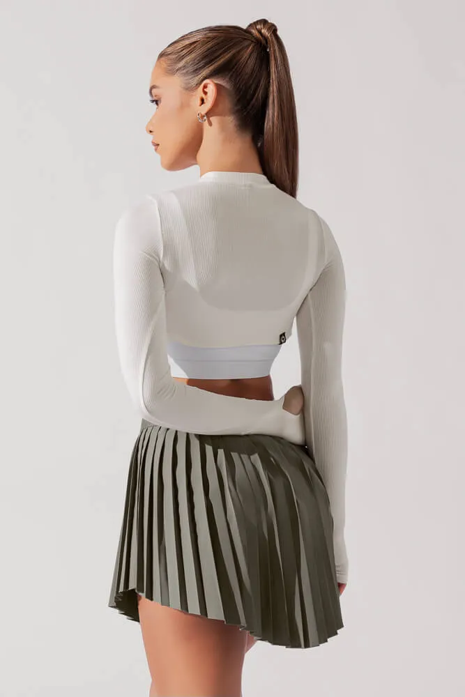 Relevé Ribbed Shrug - Sugar (Bamboo) sold by POPFLEX product image thumbnail 5