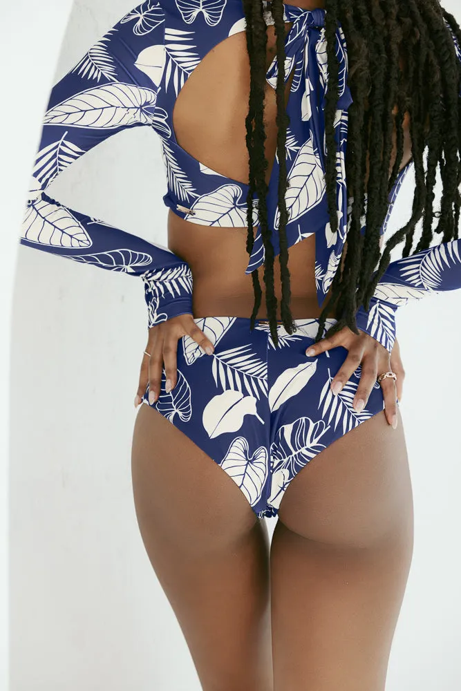 High Tide Cheeky Bikini Bottoms - Blue Palm sold by POPFLEX product image thumbnail 3