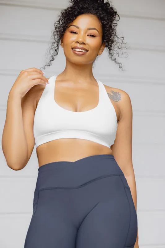 Deep Darling Bra - White sold by POPFLEX