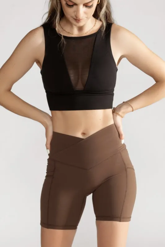 Vivid Crop Bra - Black sold by POPFLEX