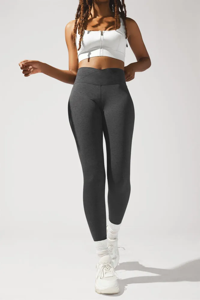 Crisscross Hourglass Legging™ - Dark Heather Grey sold by POPFLEX product image thumbnail 2