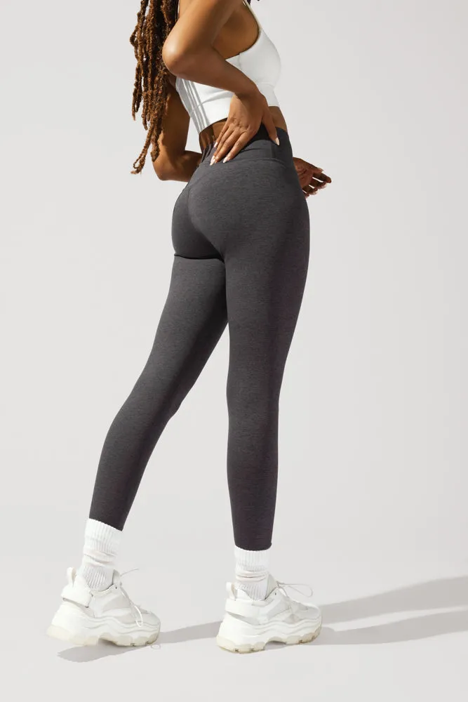 Crisscross Hourglass Legging™ - Dark Heather Grey sold by POPFLEX product image thumbnail 5