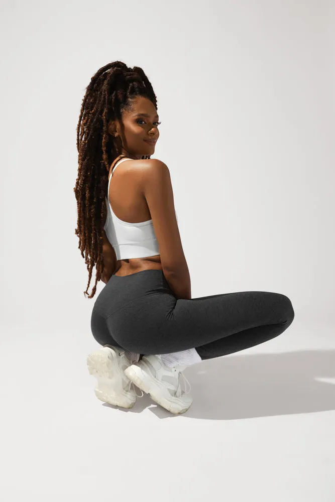 Crisscross Hourglass Legging™ - Dark Heather Grey sold by POPFLEX product image thumbnail 4