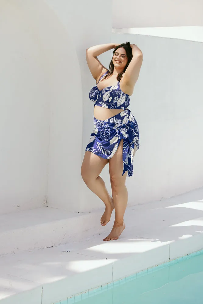 Minimoon Short Sarong - Blue Palm sold by POPFLEX product image thumbnail 4