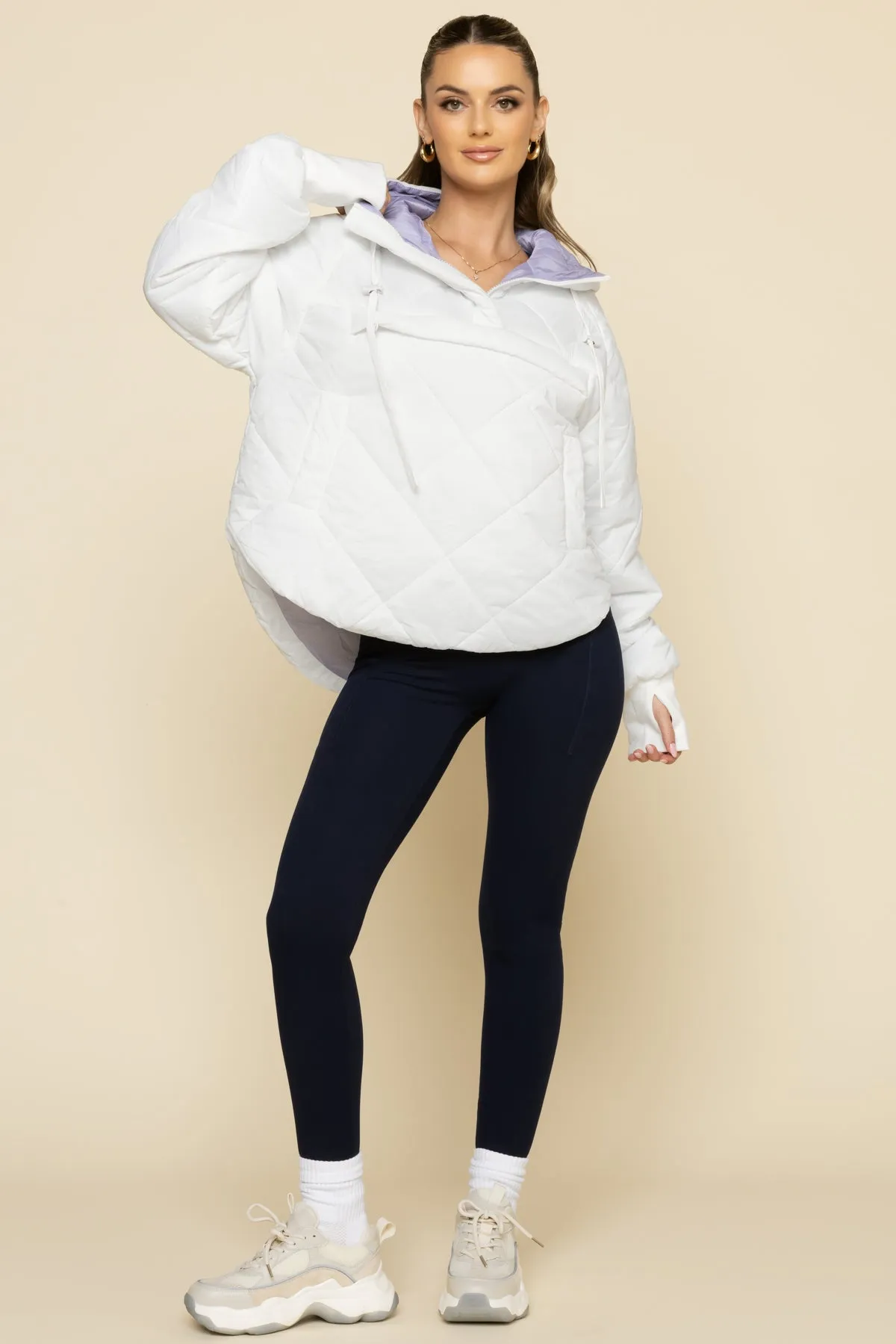 Pillow Packable Puffer Jacket - White sold by POPFLEX product image thumbnail 2