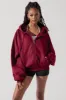 Zip Cloud Hoodie - Crimson sold by POPFLEX