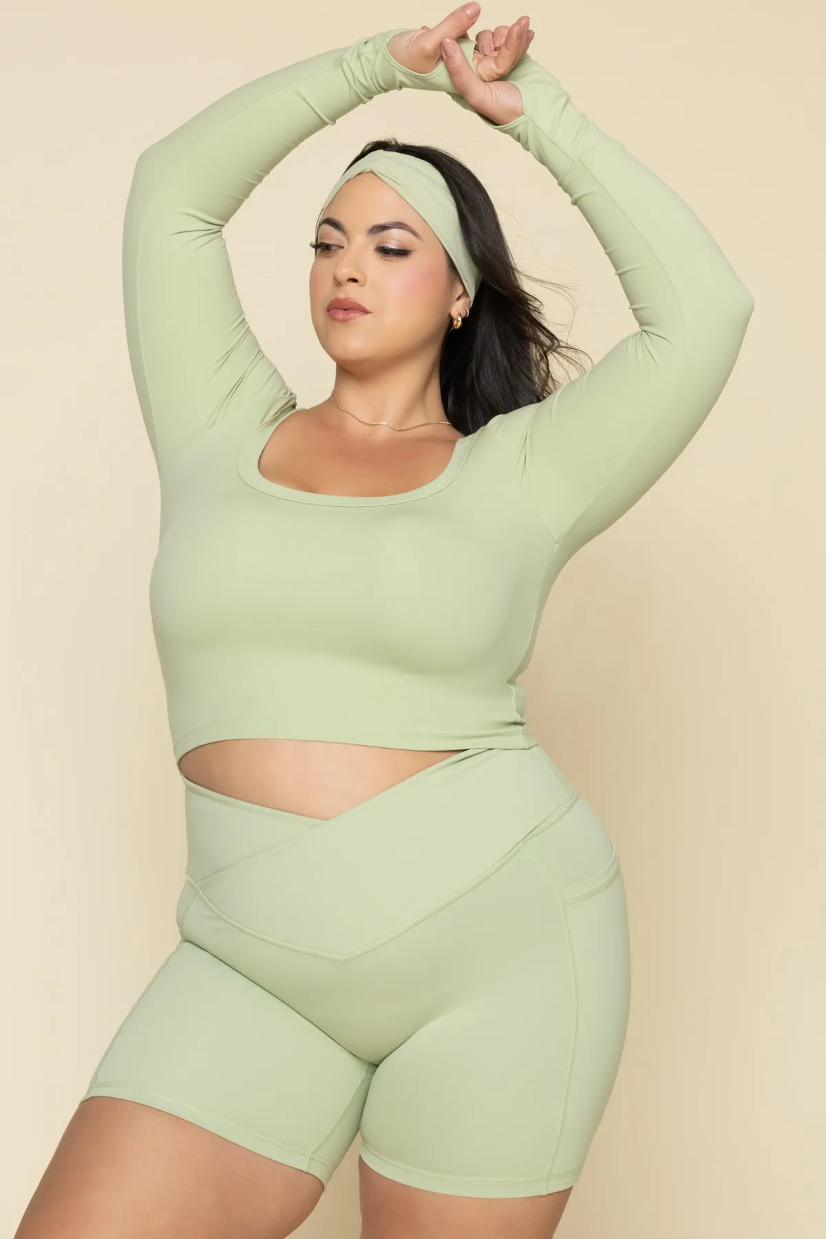 Your Favorite Long Sleeve Reversible Top - Pistachio sold by POPFLEX product image thumbnail 3