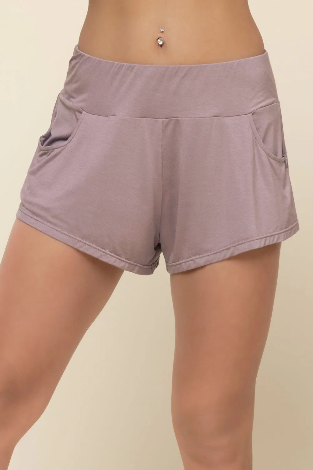 Perfect Lounge Shorts - Dusty Mauve sold by POPFLEX product image thumbnail 2
