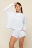 The Perfect Long Sleeve Top - White sold by POPFLEX