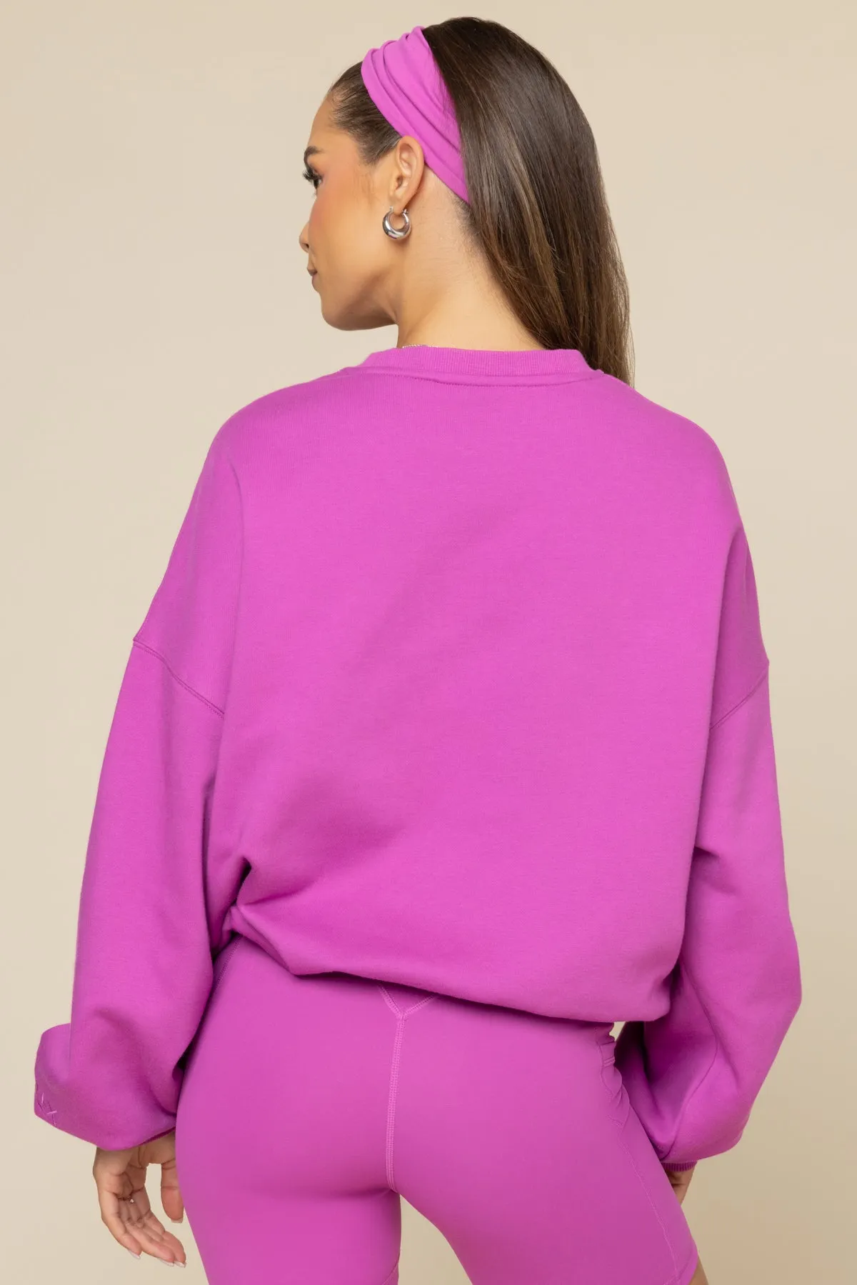 Cloud Crewneck Sweater - Royal Orchid sold by POPFLEX product image thumbnail 5