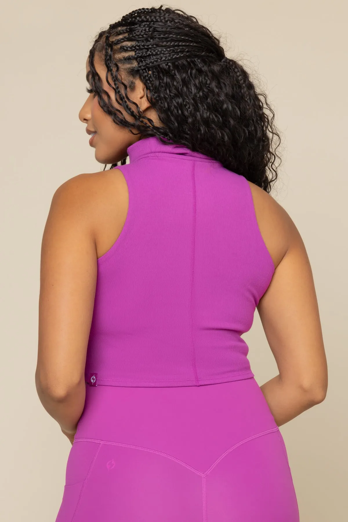 I Feel Cute Crop - Royal Orchid sold by POPFLEX product image thumbnail 4