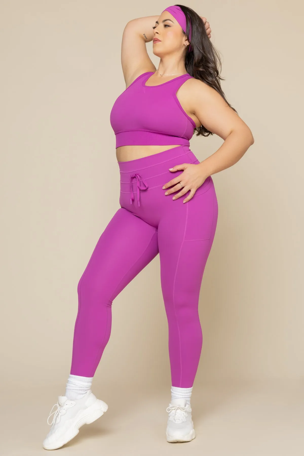 Cargo Legging with Pockets - Royal Orchid sold by POPFLEX product image thumbnail 2