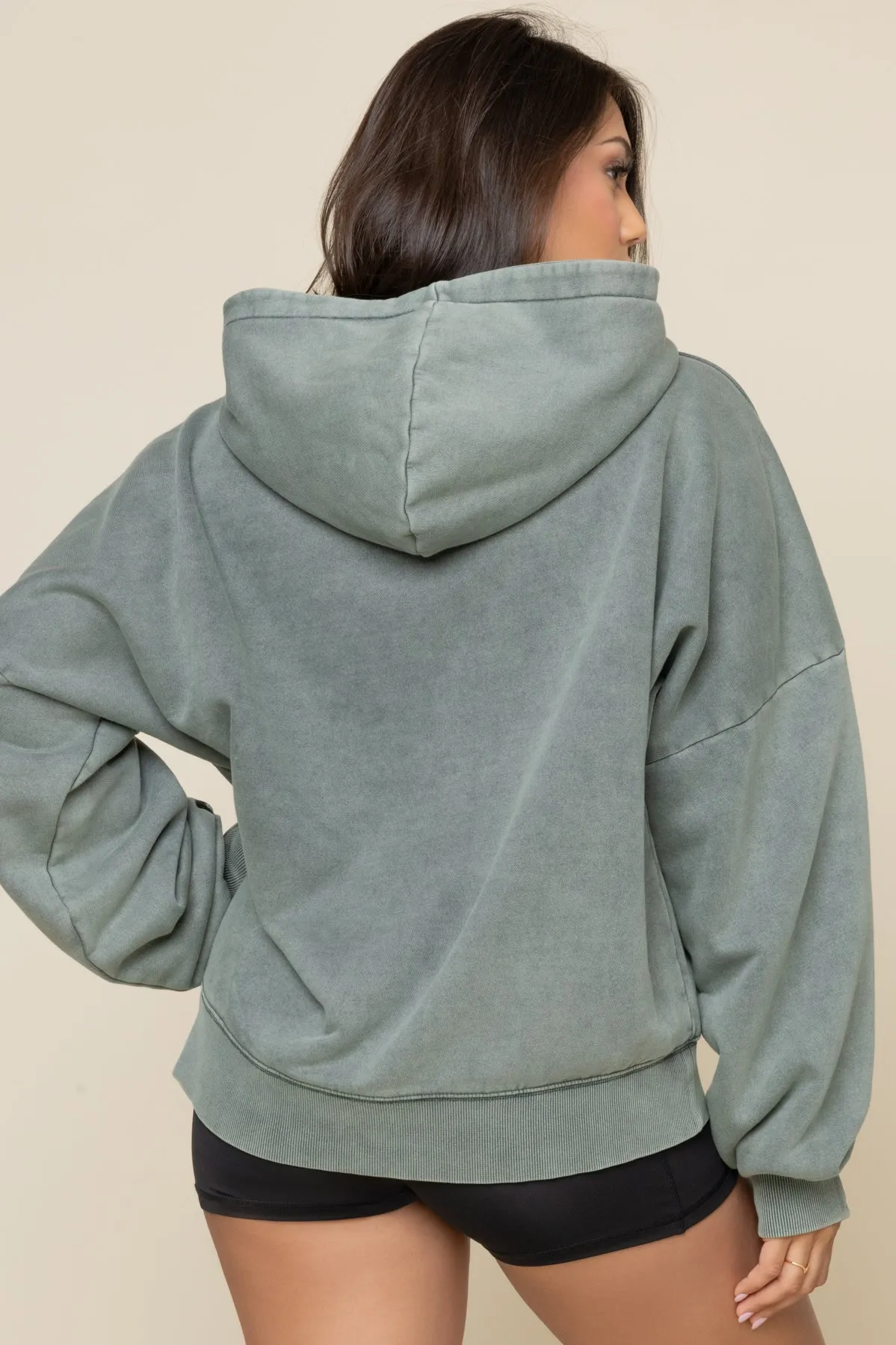 Boxy Boyfriend Hoodie - Vintage Forest Fern sold by POPFLEX product image thumbnail 3