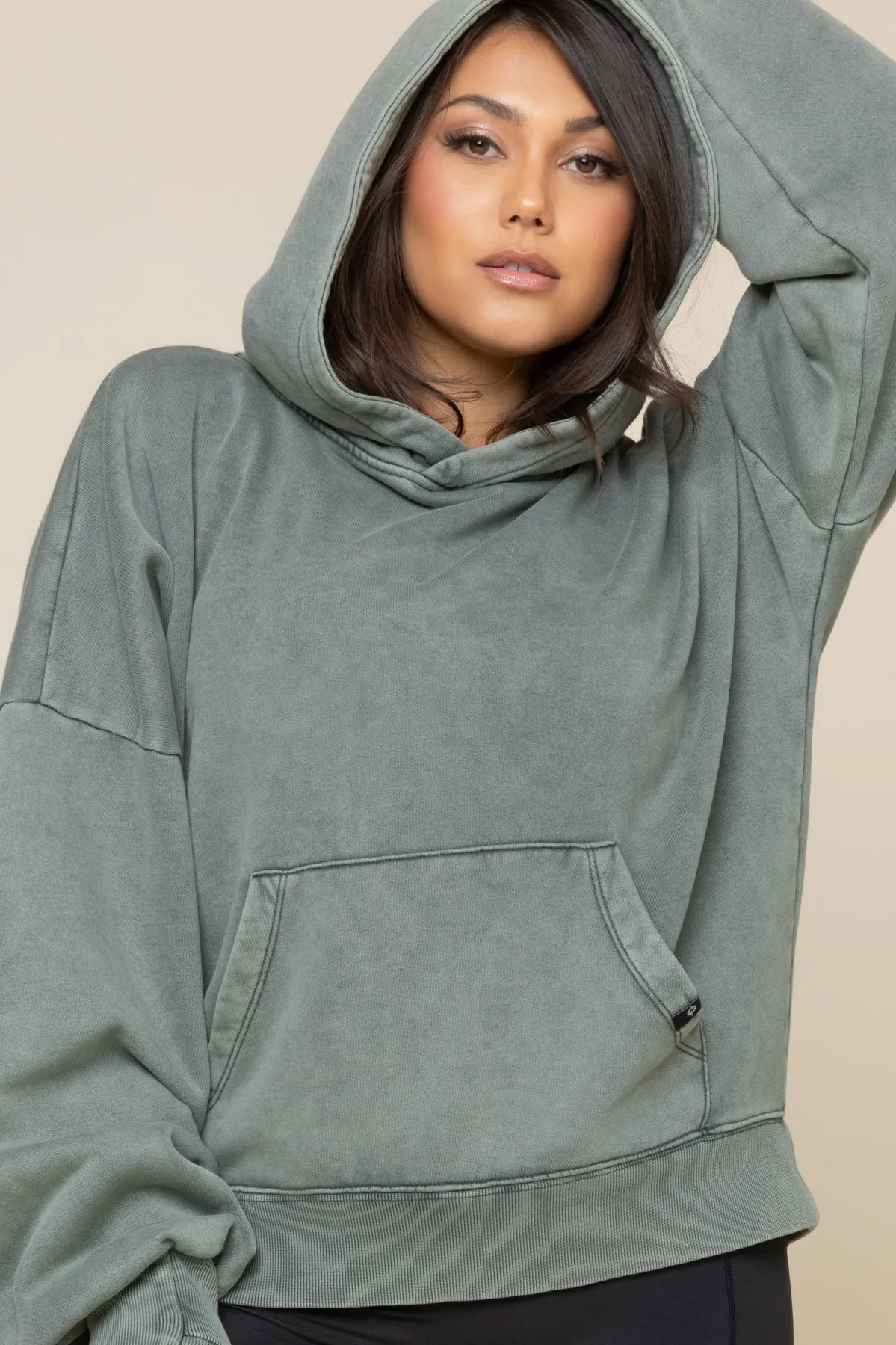 Boxy Boyfriend Hoodie - Vintage Forest Fern sold by POPFLEX product image thumbnail 2