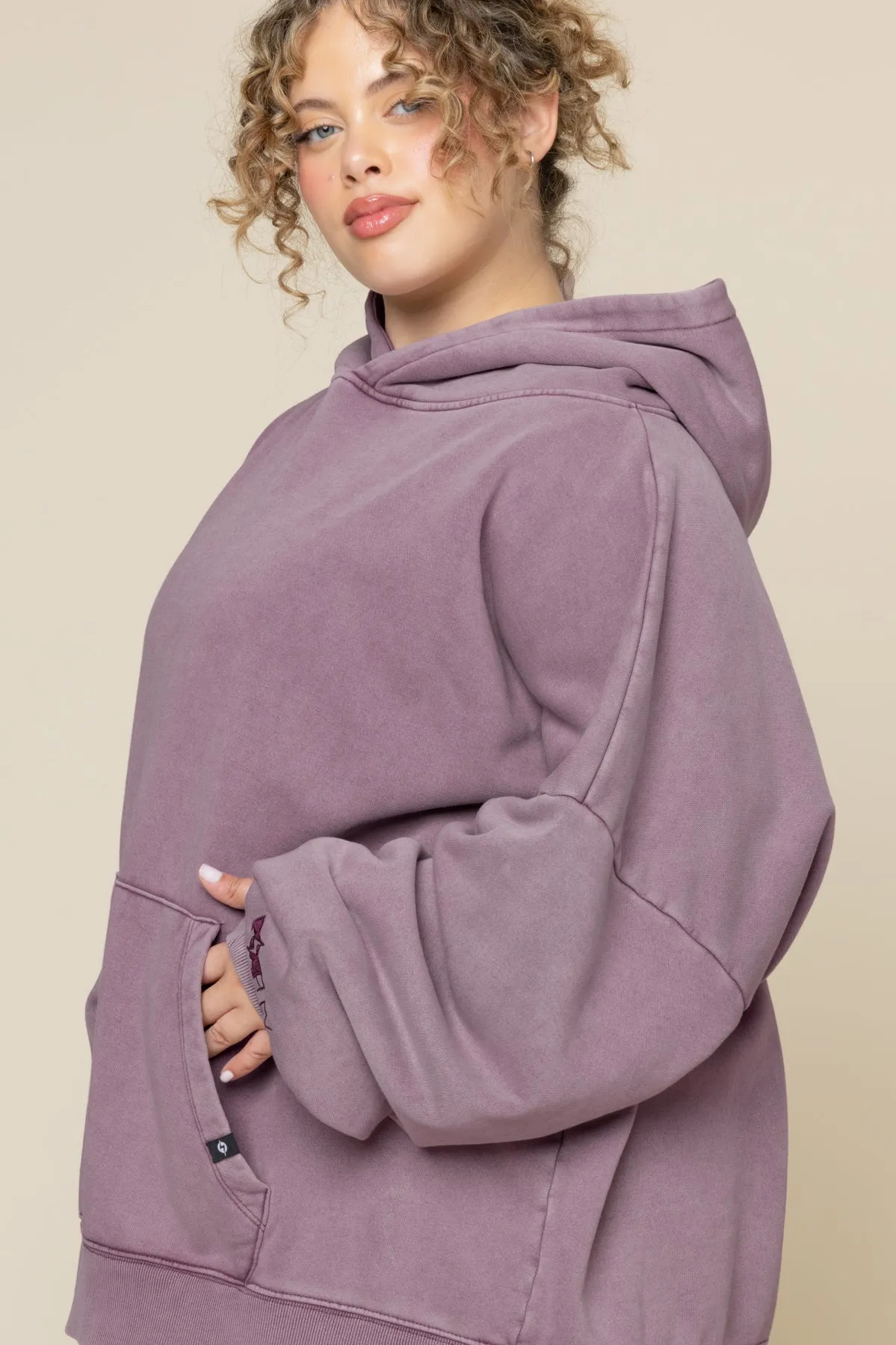 Boxy Boyfriend Hoodie - Vintage Crimson sold by POPFLEX product image thumbnail 2