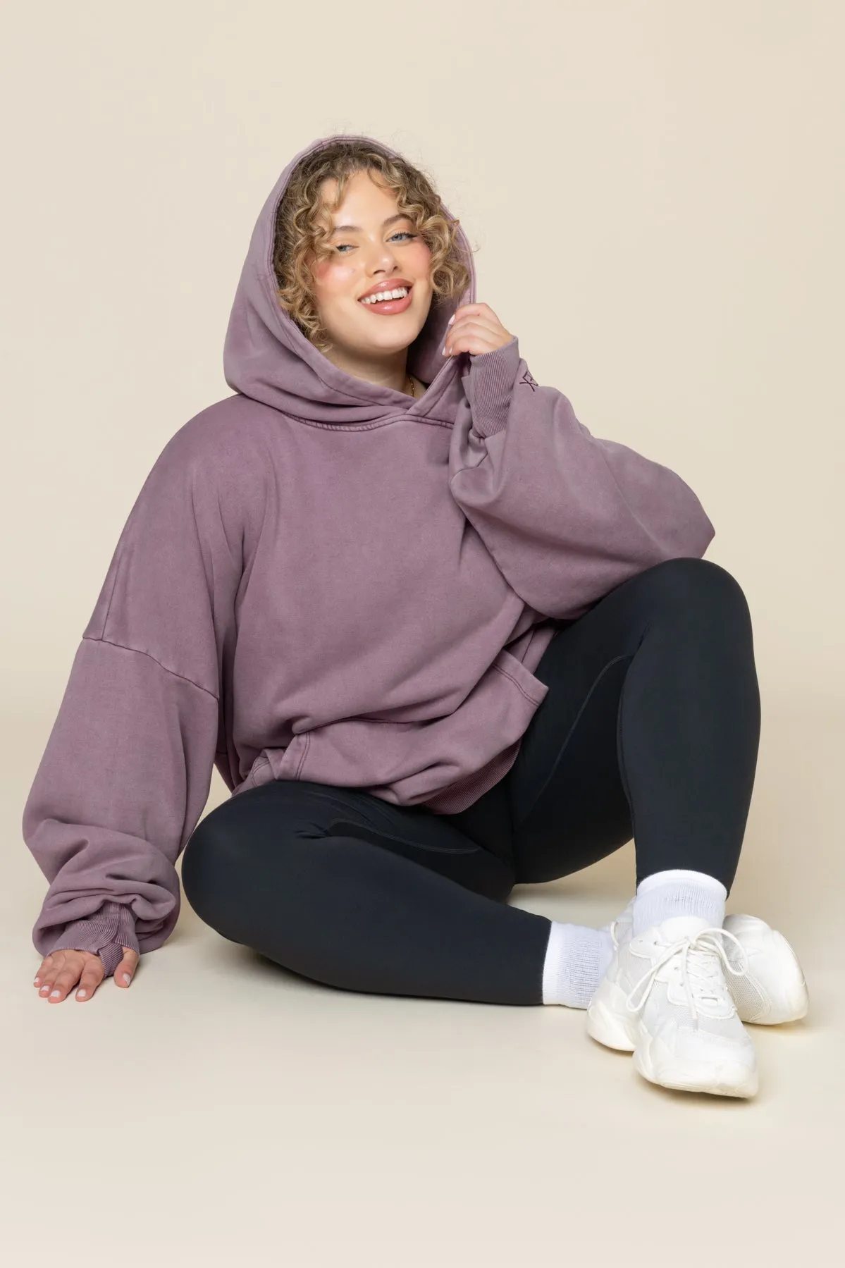 Boxy Boyfriend Hoodie - Vintage Crimson sold by POPFLEX product image thumbnail 5