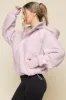 Find Your Inner Fleece Jacket - Soft Lilac sold by POPFLEX