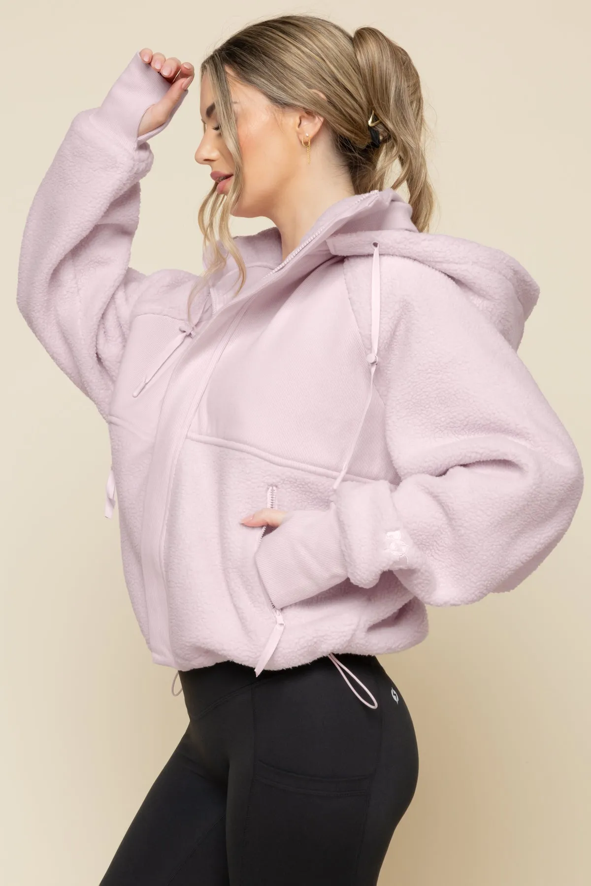 Find Your Inner Fleece Jacket - Soft Lilac sold by POPFLEX product image thumbnail 2
