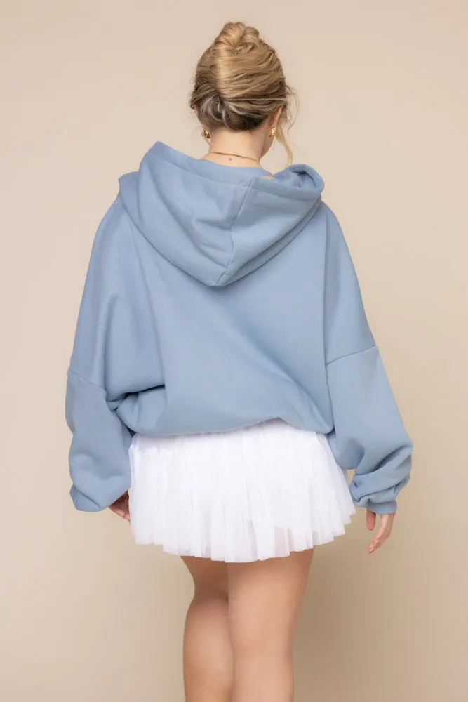 Zip Cloud Hoodie - Blue Storm sold by POPFLEX product image thumbnail 5