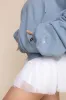 Zip Cloud Hoodie - Blue Storm sold by POPFLEX
