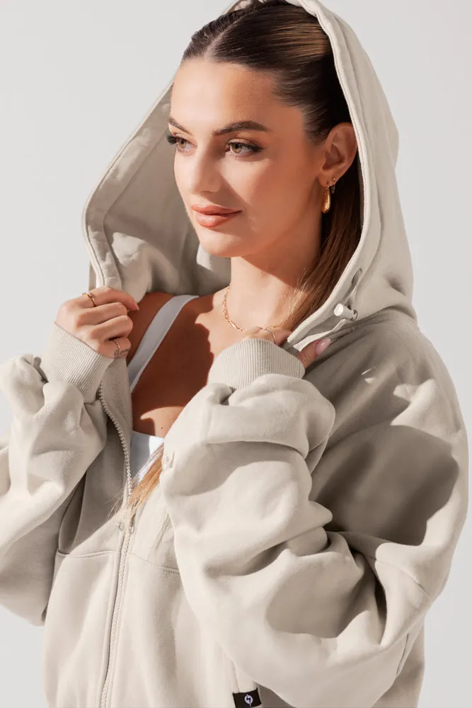 Zip Cloud Hoodie - Seashell sold by POPFLEX product image thumbnail 5