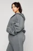Zip Cloud Hoodie - Smoke sold by POPFLEX