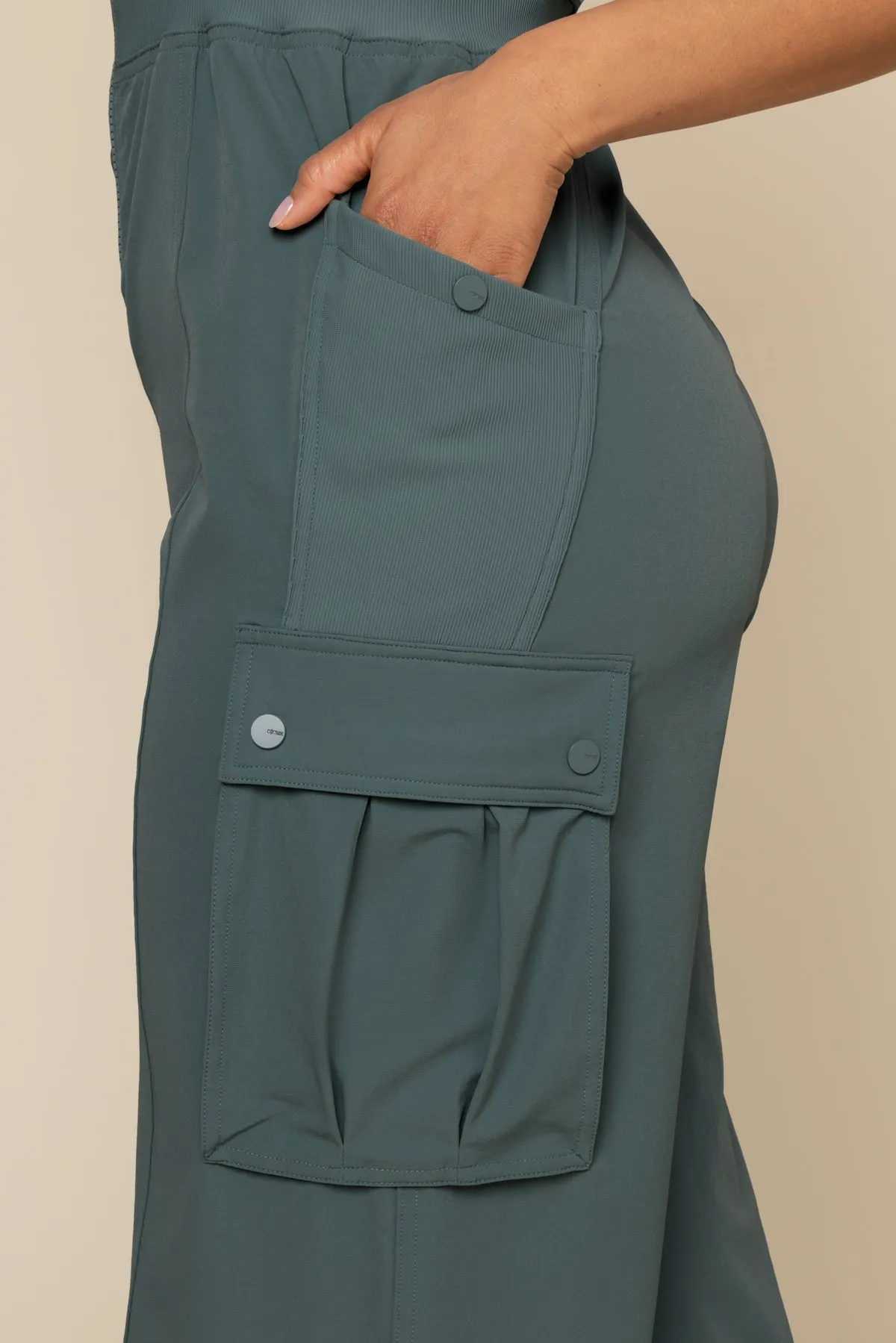 Take a Hike Overalls - Fog Green sold by POPFLEX product image thumbnail 4